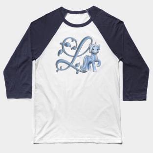 Monogram L Custom Unicorn Baseball T-Shirt